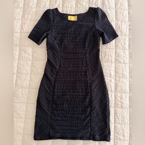 Maeve - Size S - Navy Textured Shift Dress